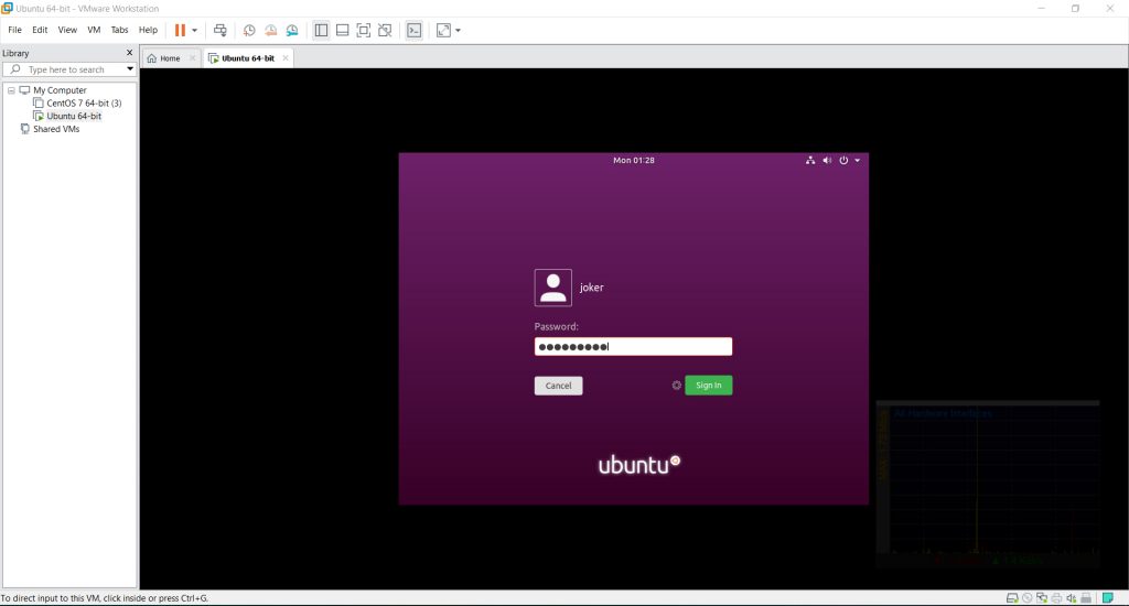 Login/Password Screen